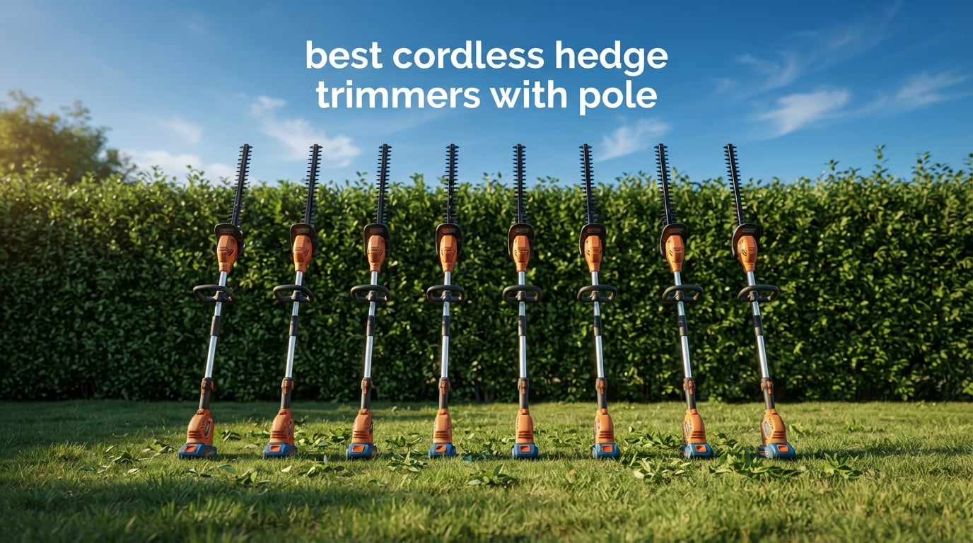 best cordless hedge trimmers with pole