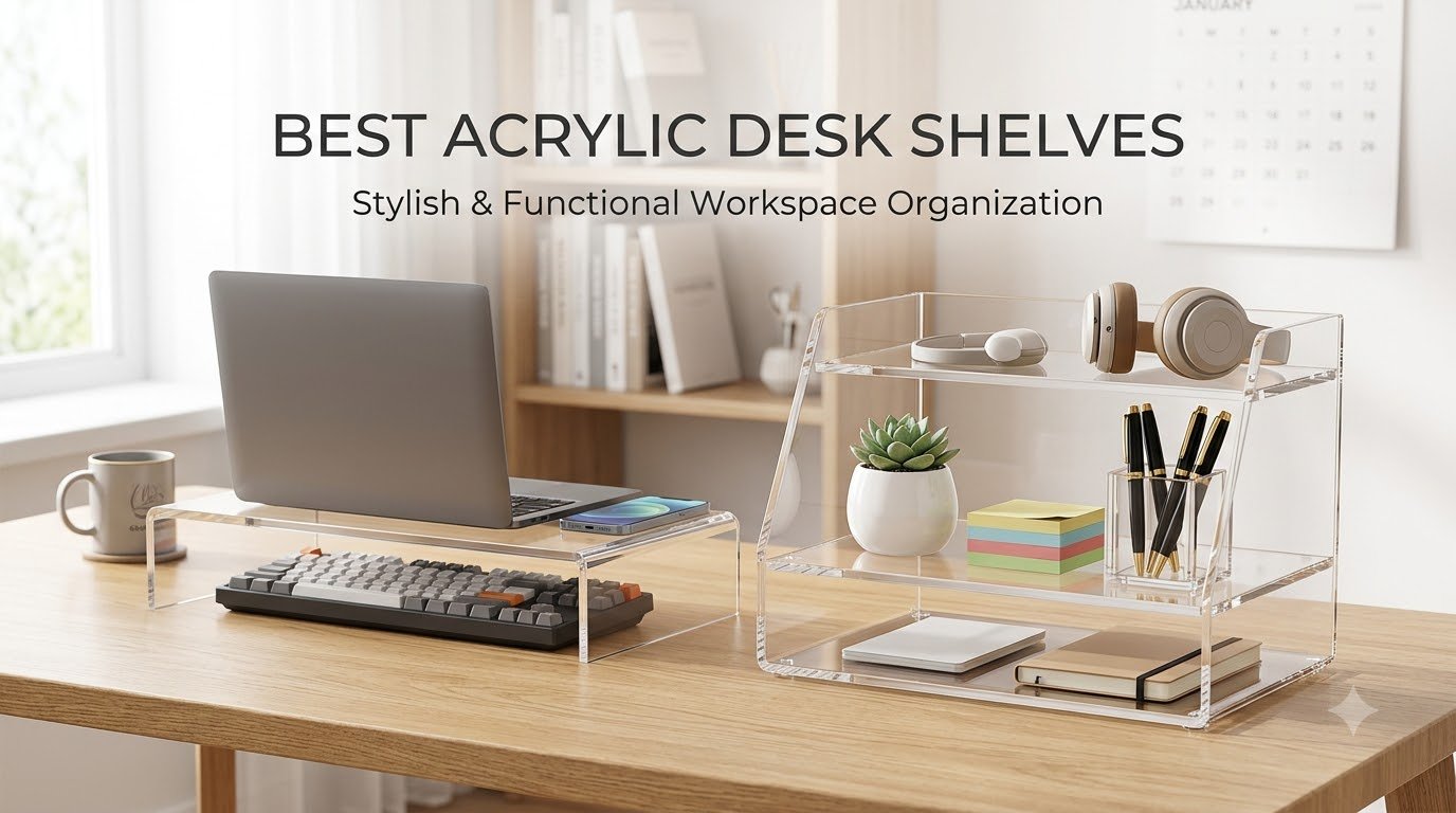 best acrylic desk shelves