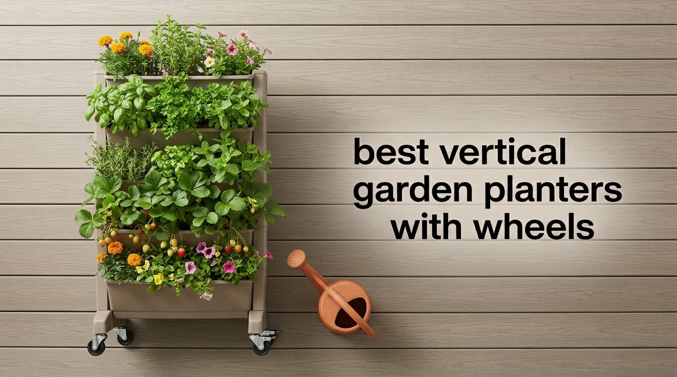 best vertical garden planters with wheels