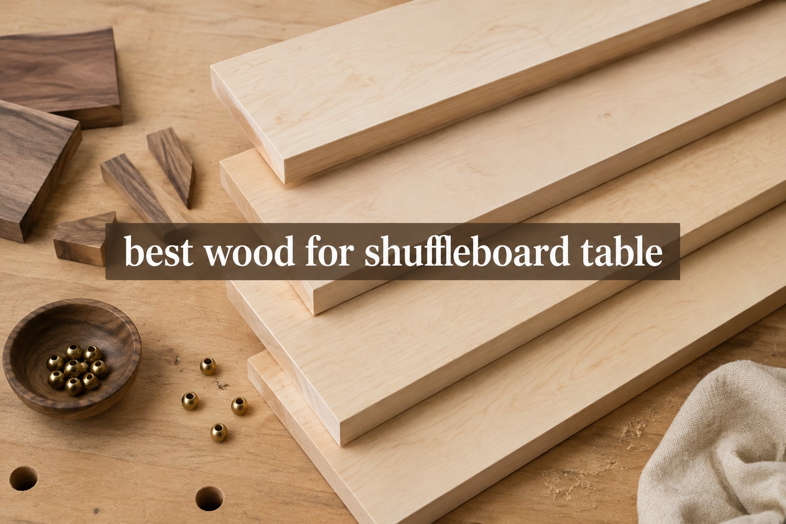 best wood for shuffleboard table
