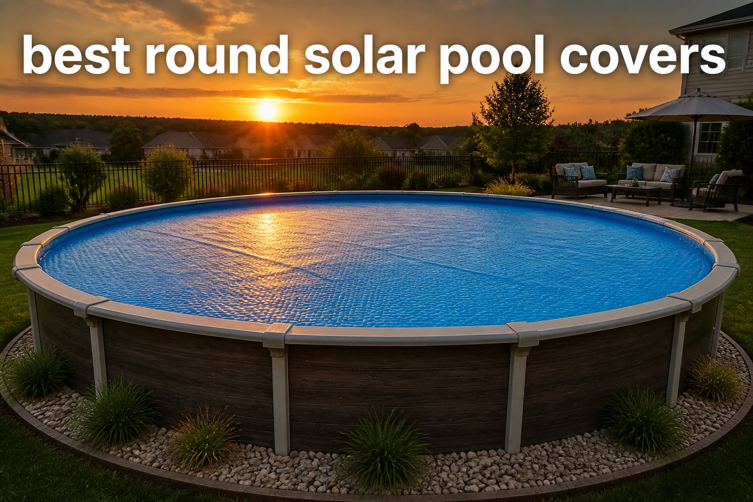best round solar pool covers