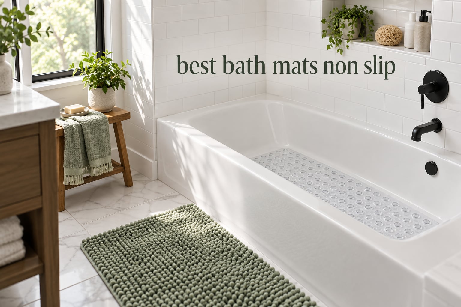 best bath mats non slip