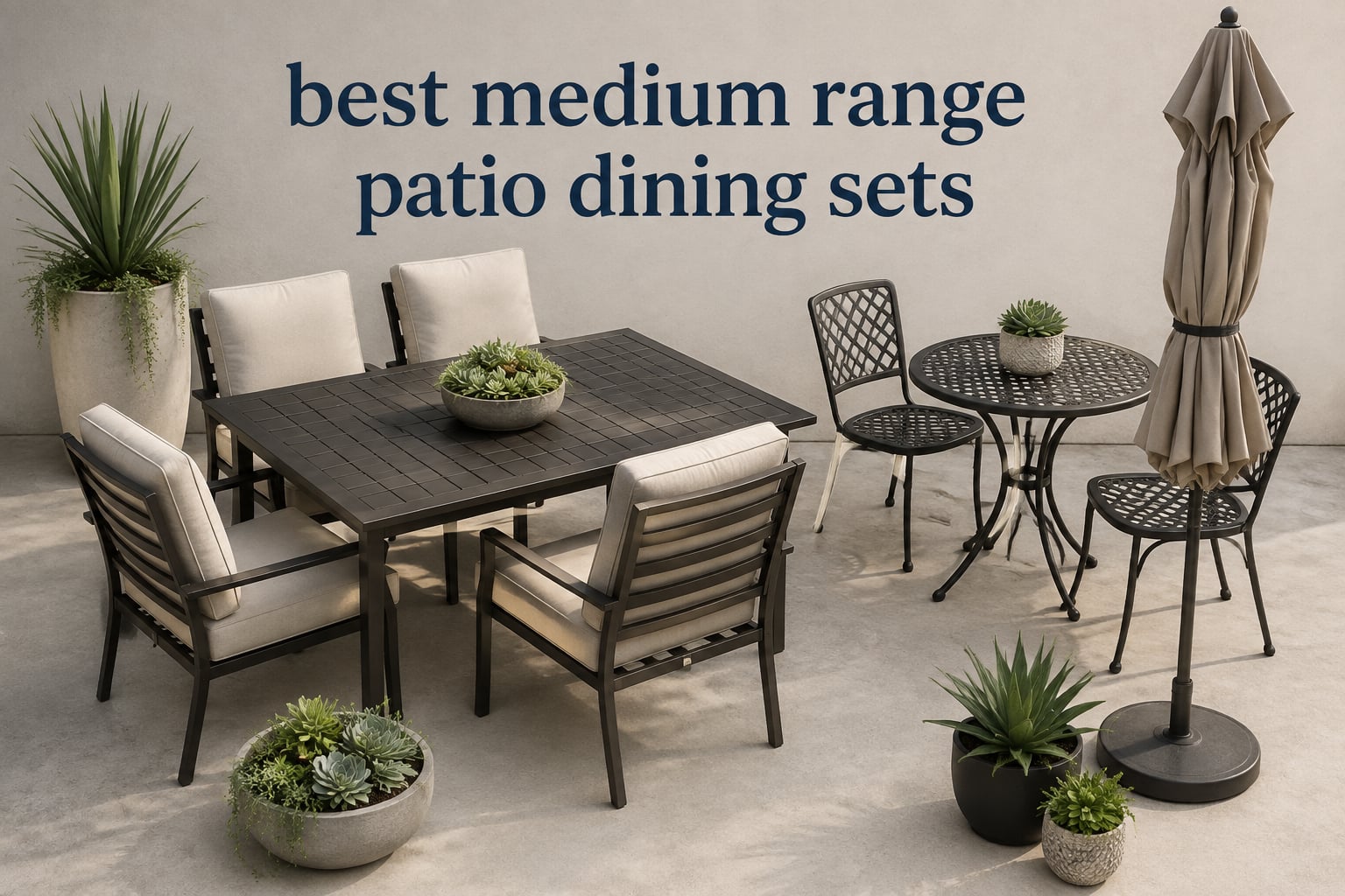 best medium range patio dining sets