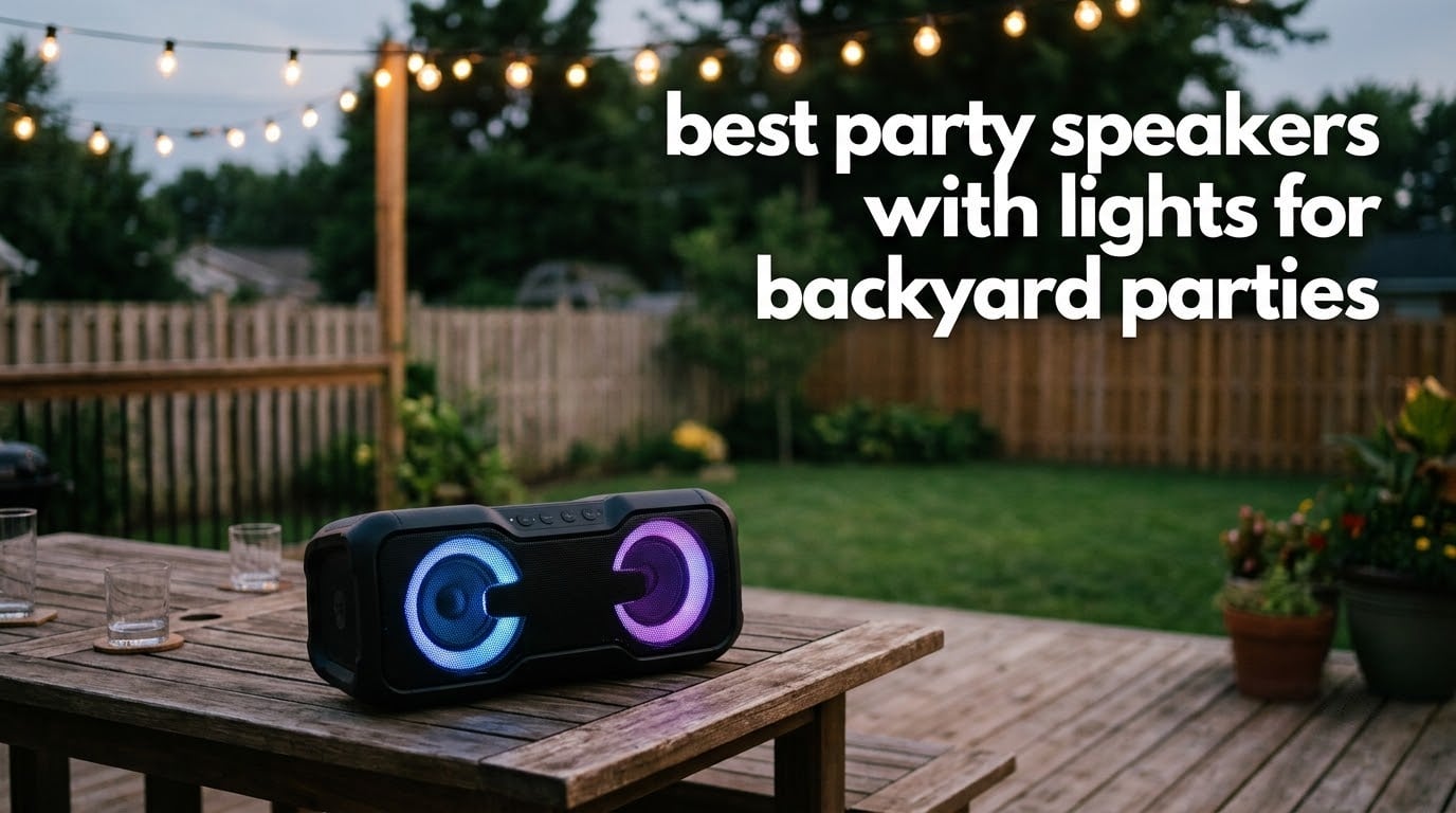 best party speakers with lights for backyard parties