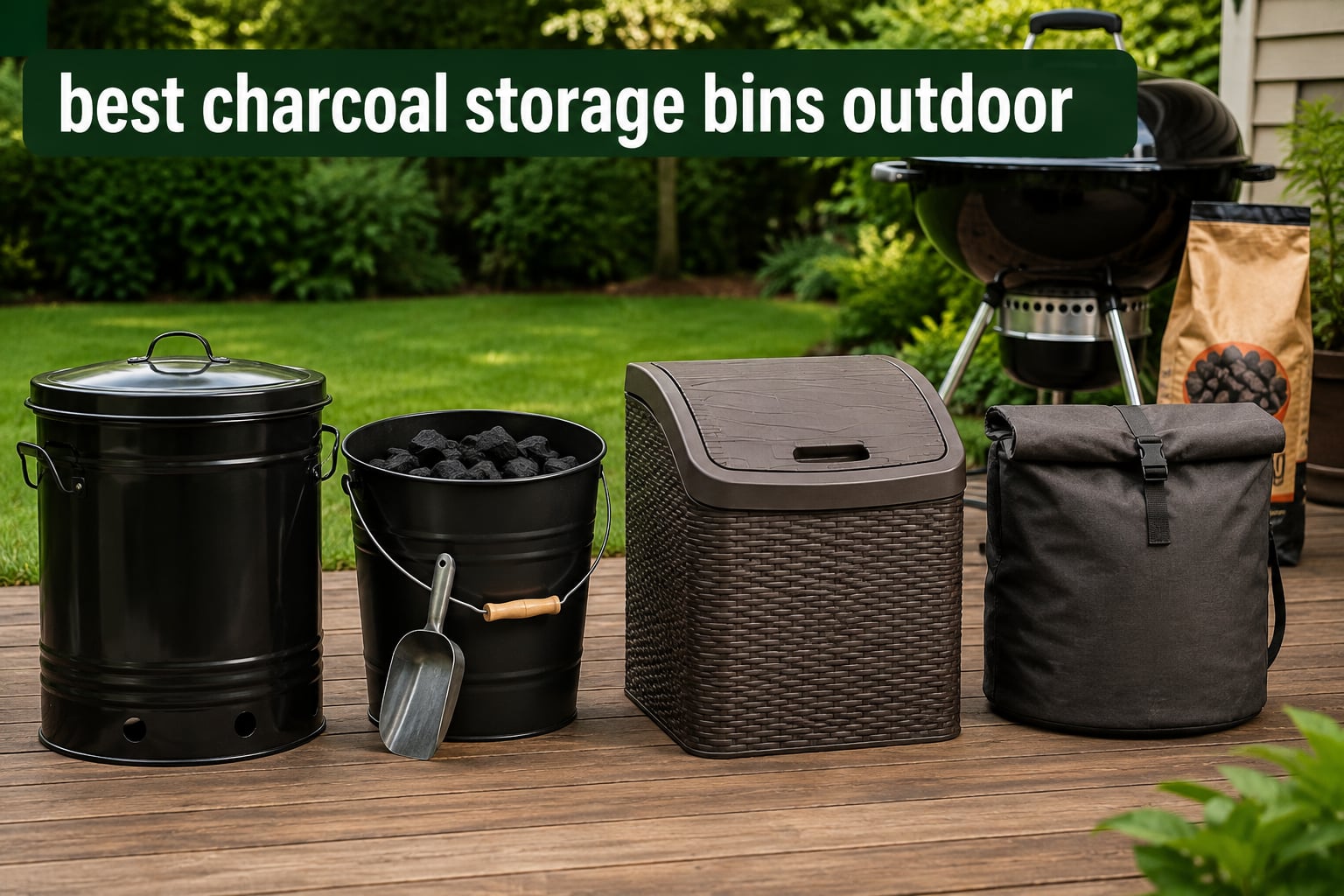 best charcoal storage bins outdoor