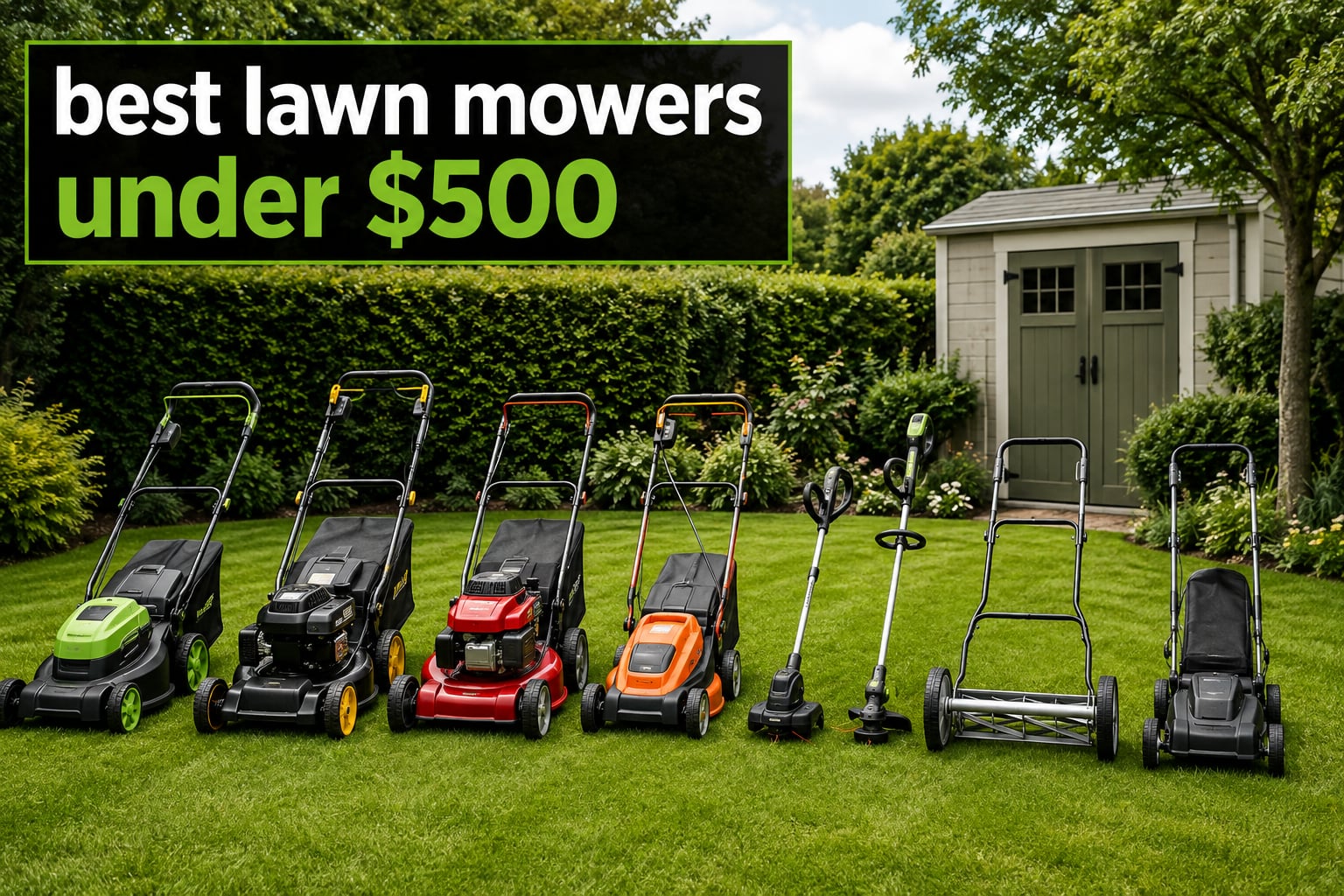 best lawn mowers under $500