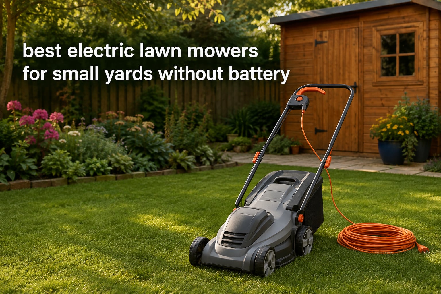 best electric lawn mowers for small yards without battery