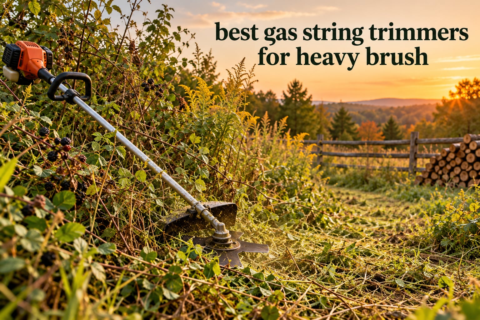 best gas string trimmers for heavy brush