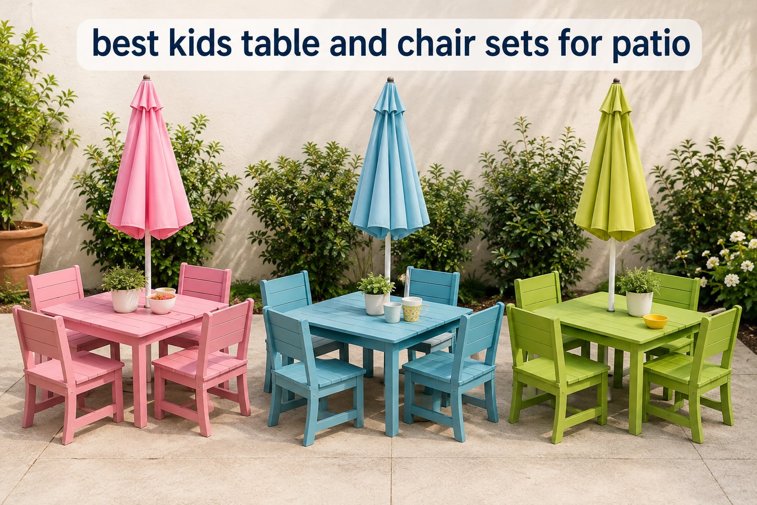 best kids table and chair sets for patio