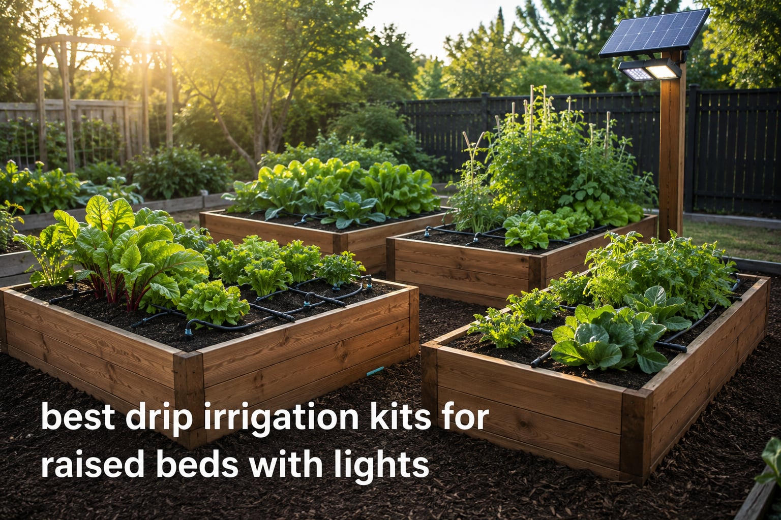 best drip irrigation kits for raised beds with lights