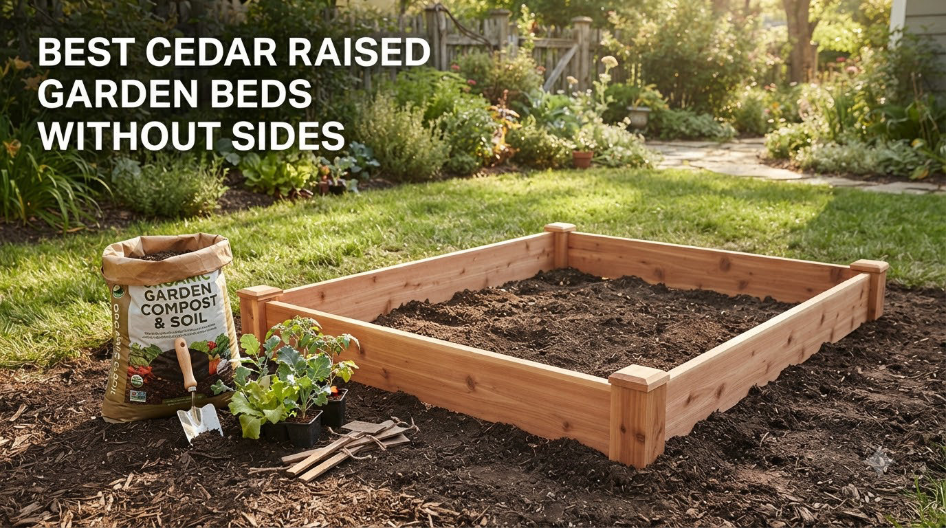 best cedar raised garden beds without sides