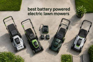best battery powered electric lawn mowers