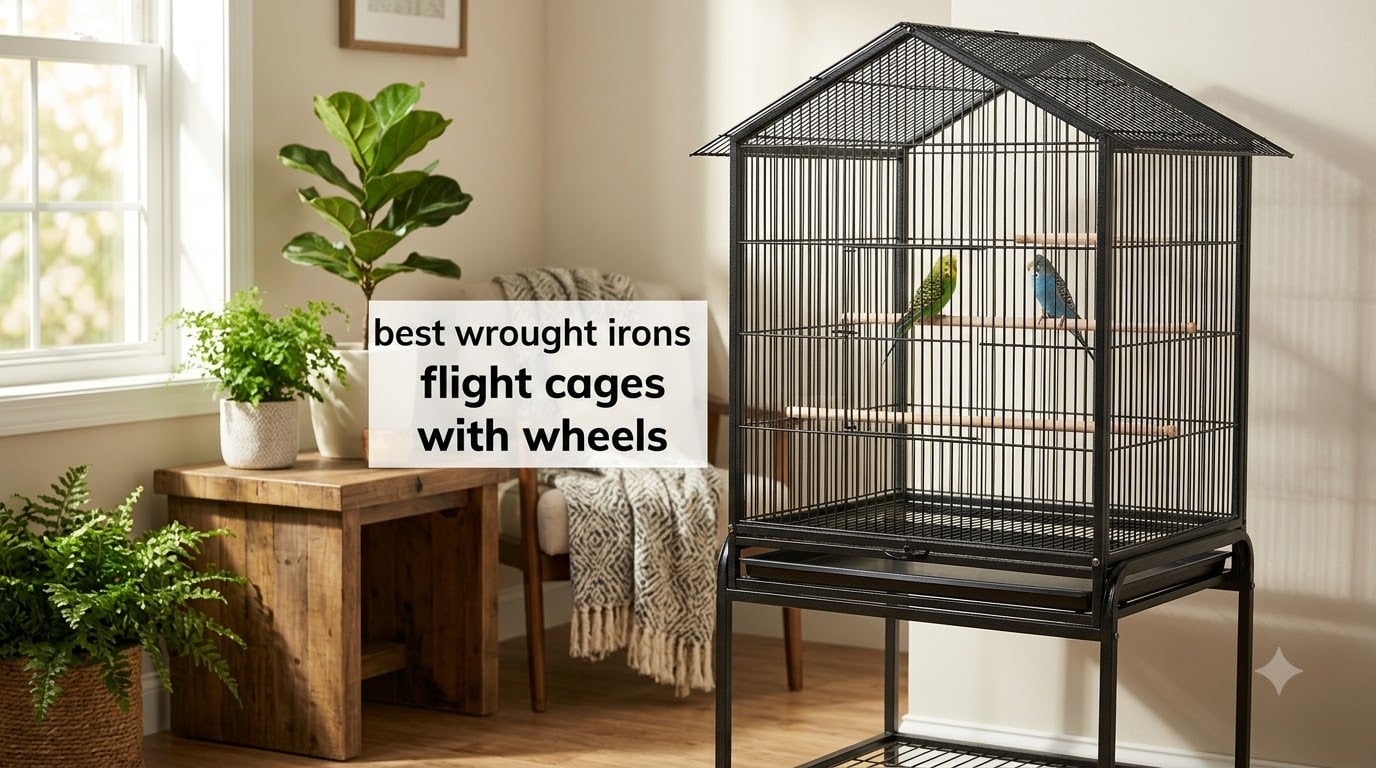 best wrought irons flight cages with wheels