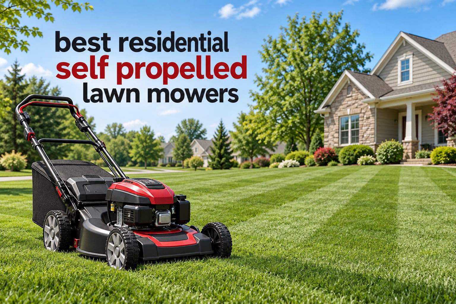 best residential self propelled lawn mowers