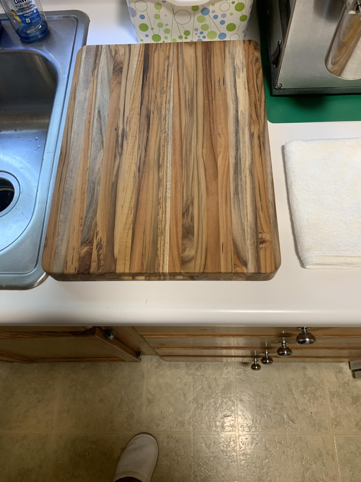 Teakhaus Edge-Grain Teak Wood Carving Board with Juice Groove, Extra Large customer photo 2