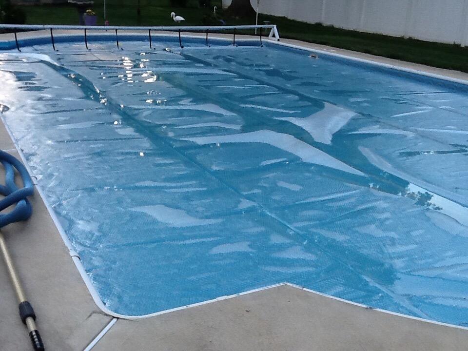 Blue Wave 12x24-ft Rectangle Solar Pool Cover 12-Mil Clear – Solar Cover for Above Ground Pool & Inground Pool, Thermal Bubble Blanket for Heat Retention & Reduced Evaporation customer photo 2