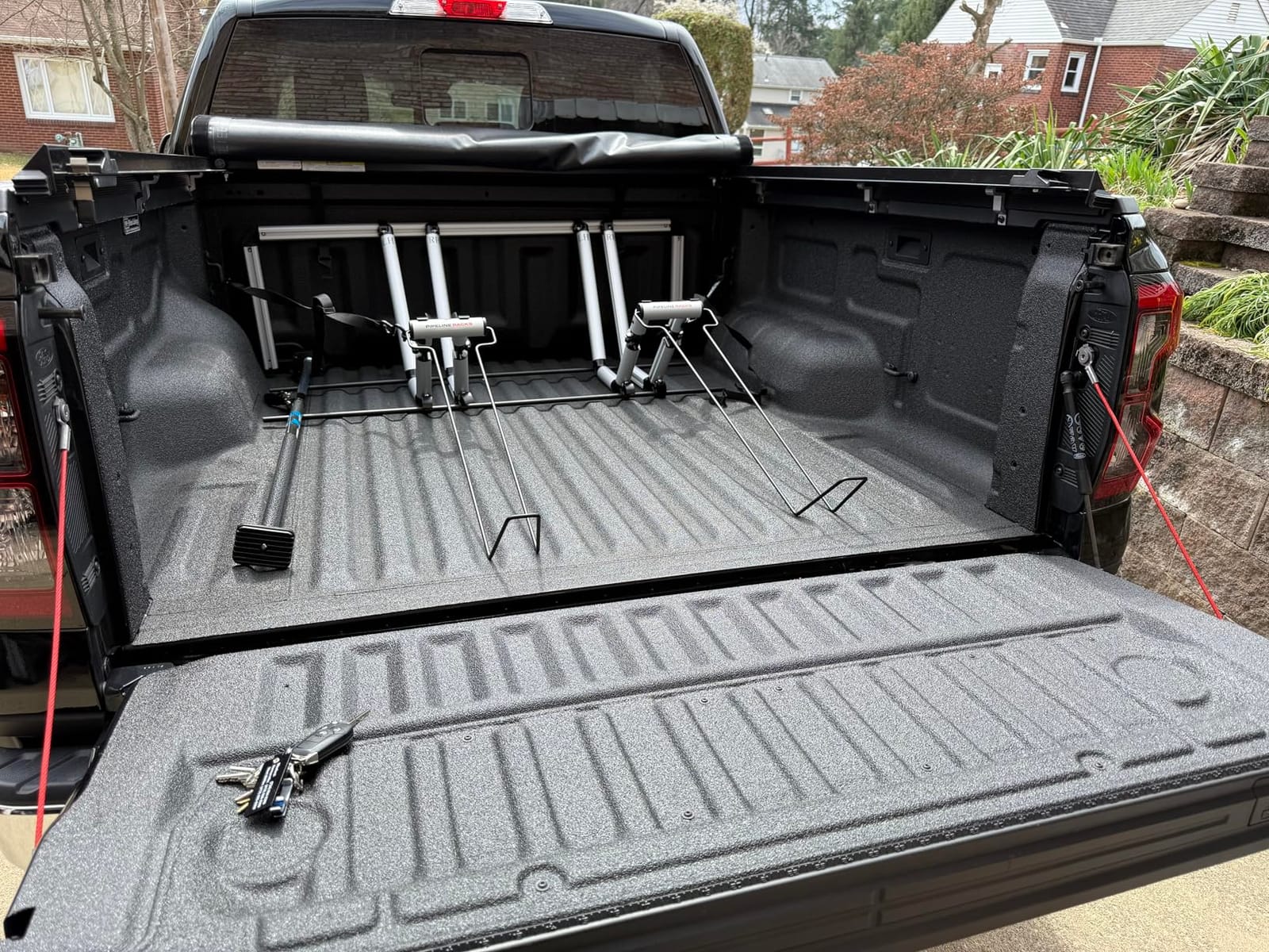 2 Bike Rack for Truck Bed | Ideal Fit for Compact Truck Models | 2 Standard Tire Bike Rack | Effortless Wheel Mount, Skip Front Tire Removal, Drill-Free Installation Ideas | Gift Set for Men customer photo 2
