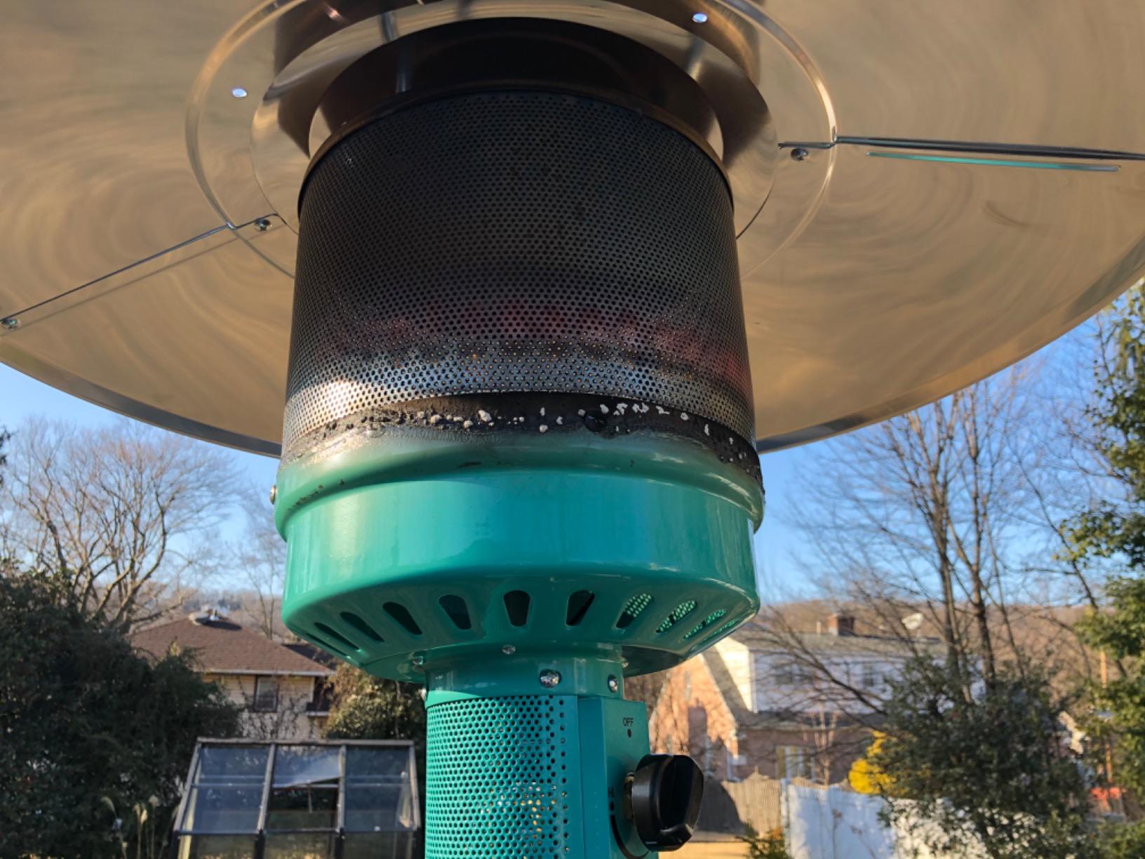 Fire Sense 61130 Patio Heater with Wheels, 48,000 BTU, Aqua Blue customer photo 2