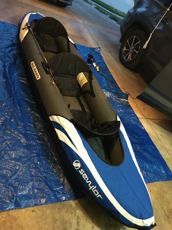 Sevylor Big Basin 3-Person Inflatable Kayak with Adjustable Seats & Carry Handles, Heavy-Duty PVC Construction for Rugged Use & Boston Valve for Easy Inflation/Deflation customer photo 1