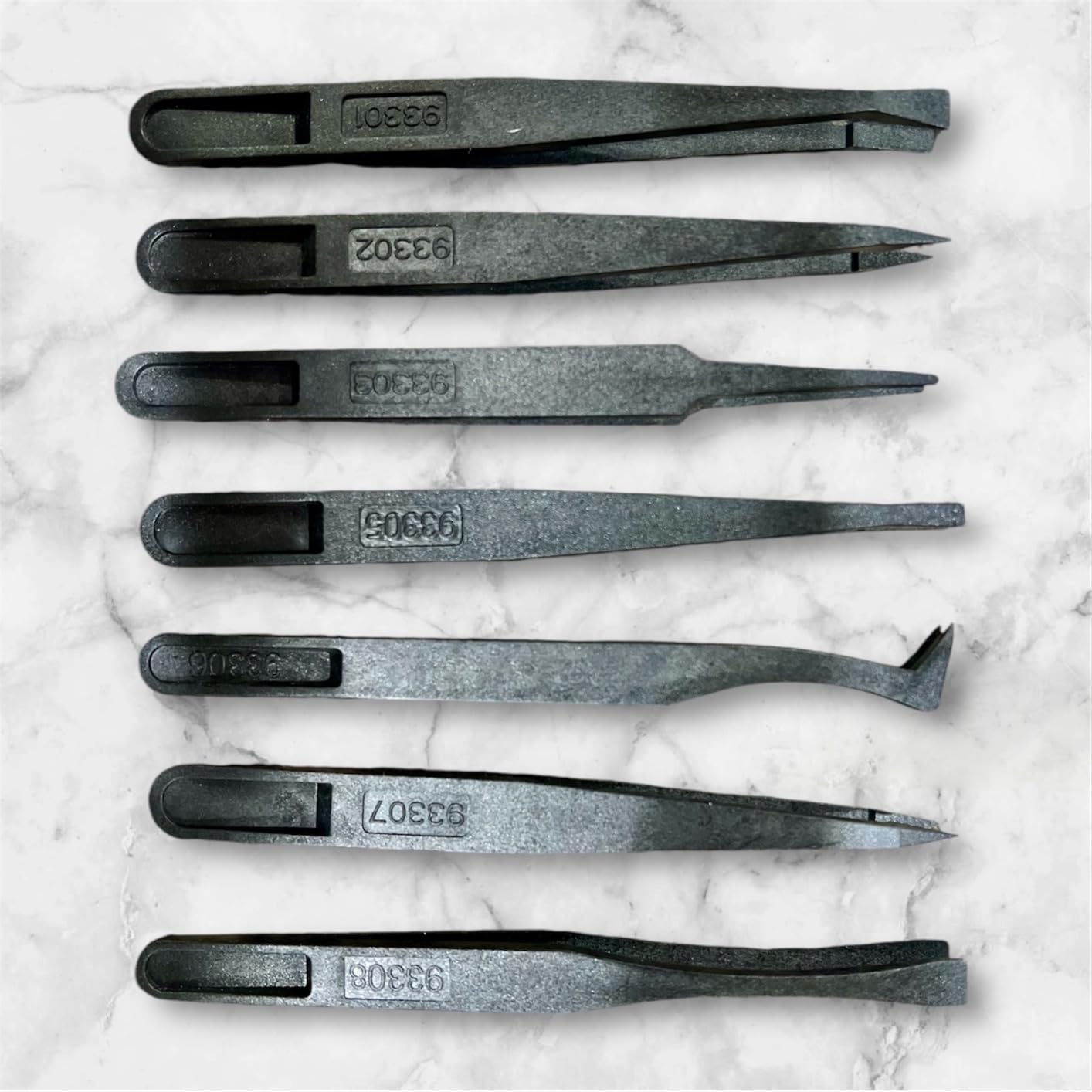 7pcs Precision Anti-static Tweezers, Marrywindix Plastic Tweezers for Electronics Jewelry-making Repairing customer photo 1