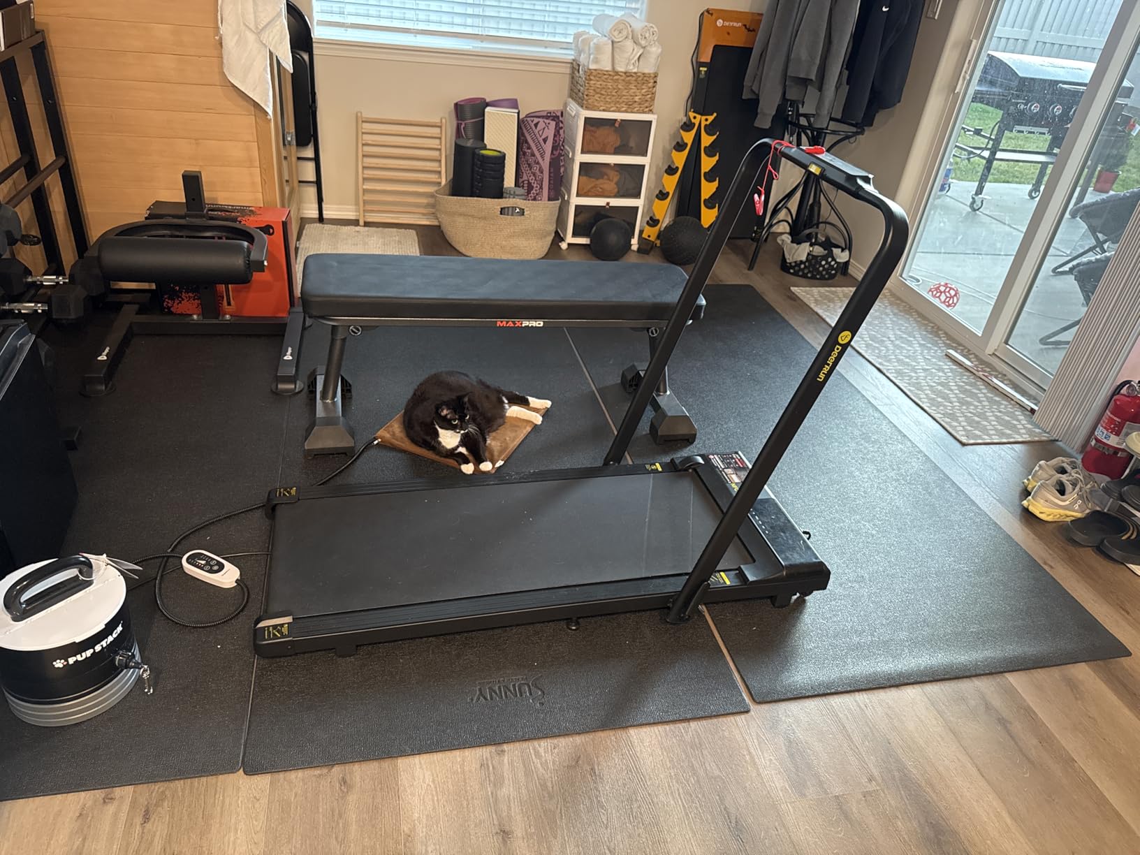 Sunny Health & Fitness Equipment Mats, Home Gym Floor Protection, 4 Sizes customer photo 2