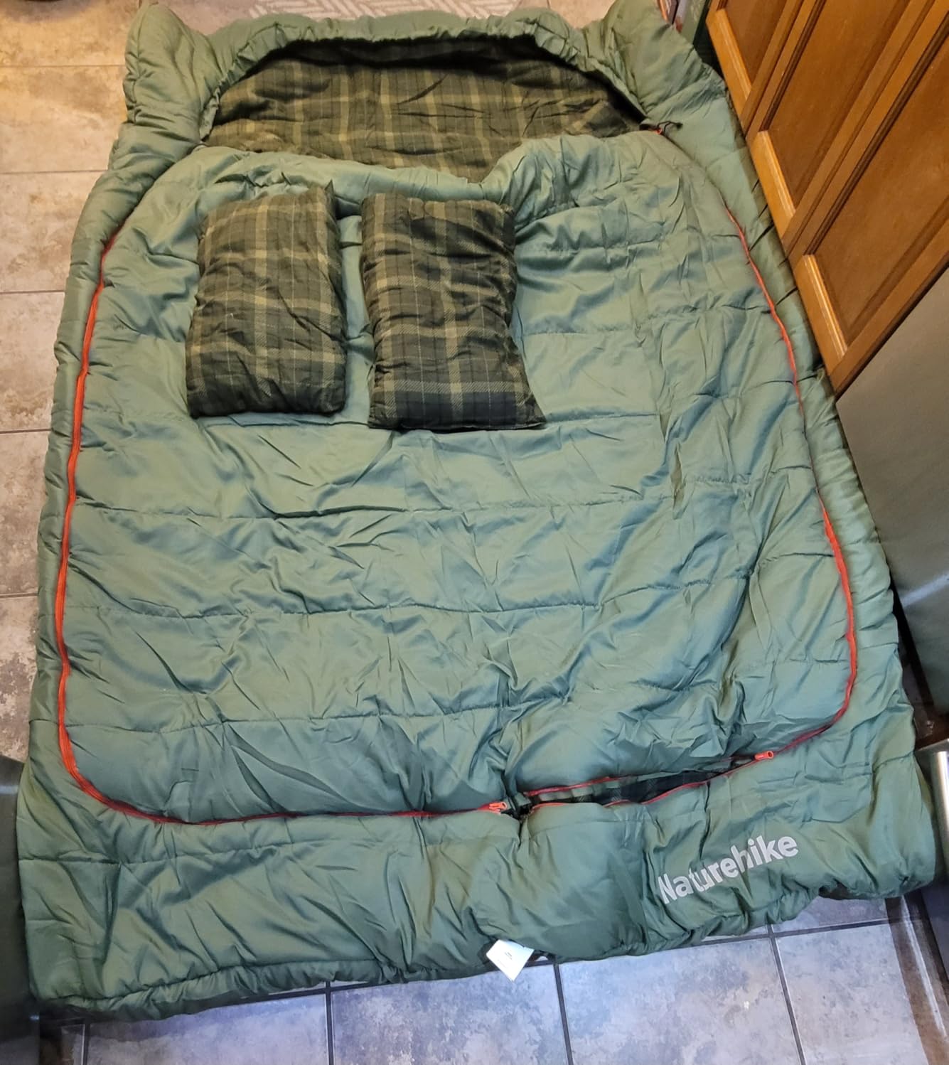 Naturehike Lightweight Compact Sleeping Bag, 59℉/32℉ Envelope Ultralight Backpacking Sleeping Bag Portable, Waterproof with Compression Sack for Cold&Warm, Camping, Traveling, Hiking customer photo 1