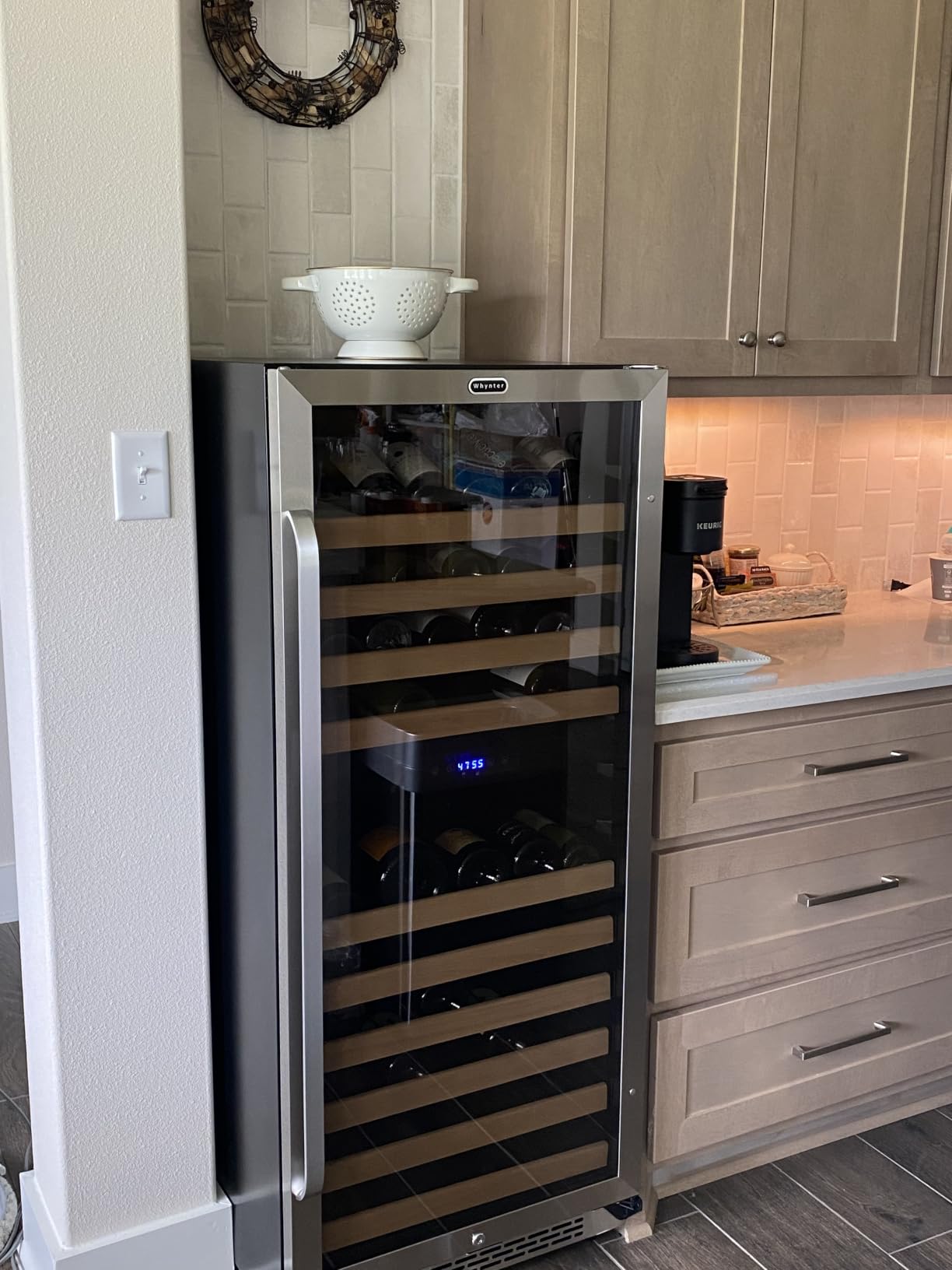 Whynter Wine Refrigerator, 92 Bottle, Large Capacity, Dual Zone, BWR-0922DZ customer photo 2