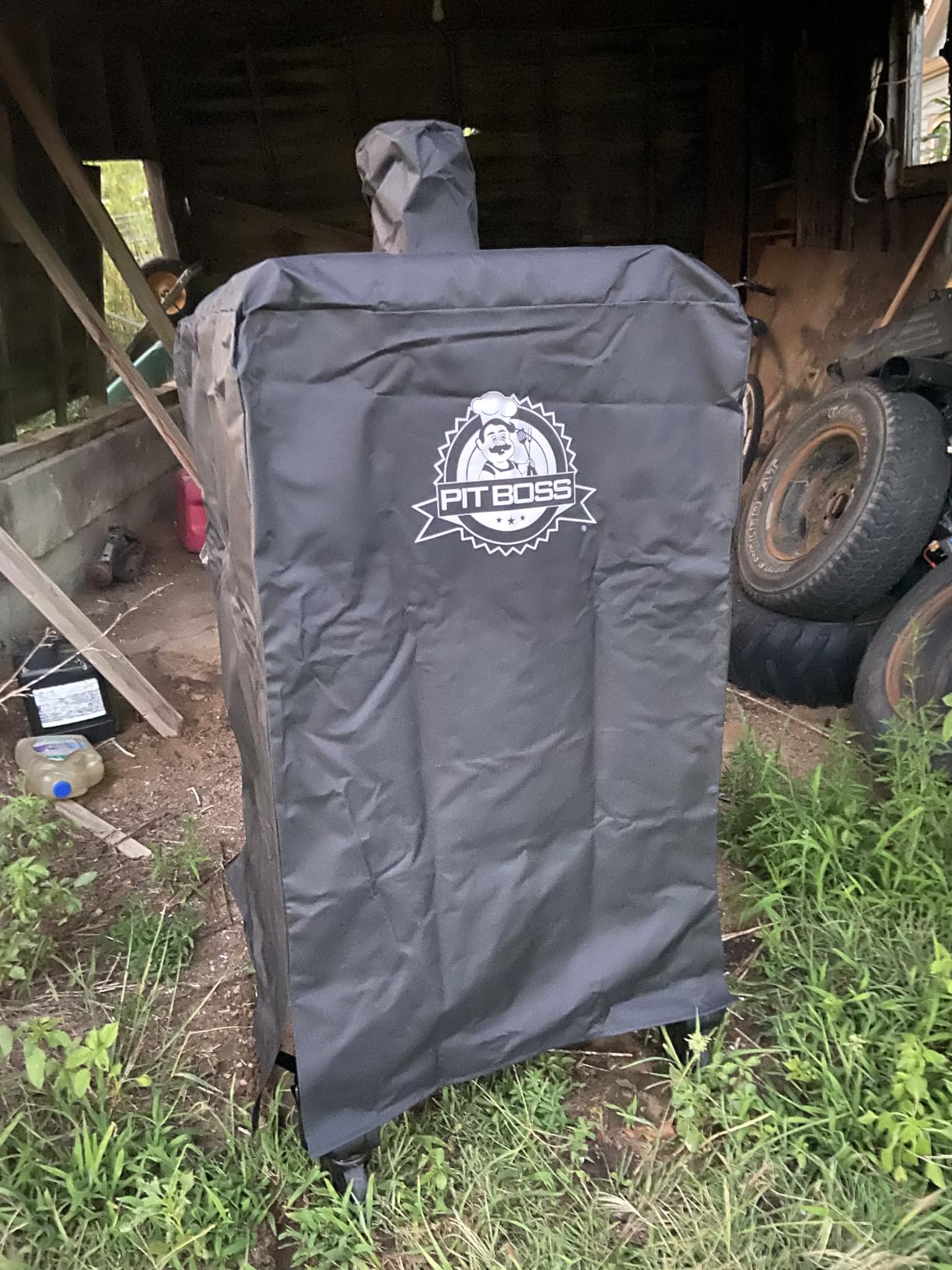 Pit Boss 5-Series Wood Pellet Vertical Smoker Cover, Black customer photo 1