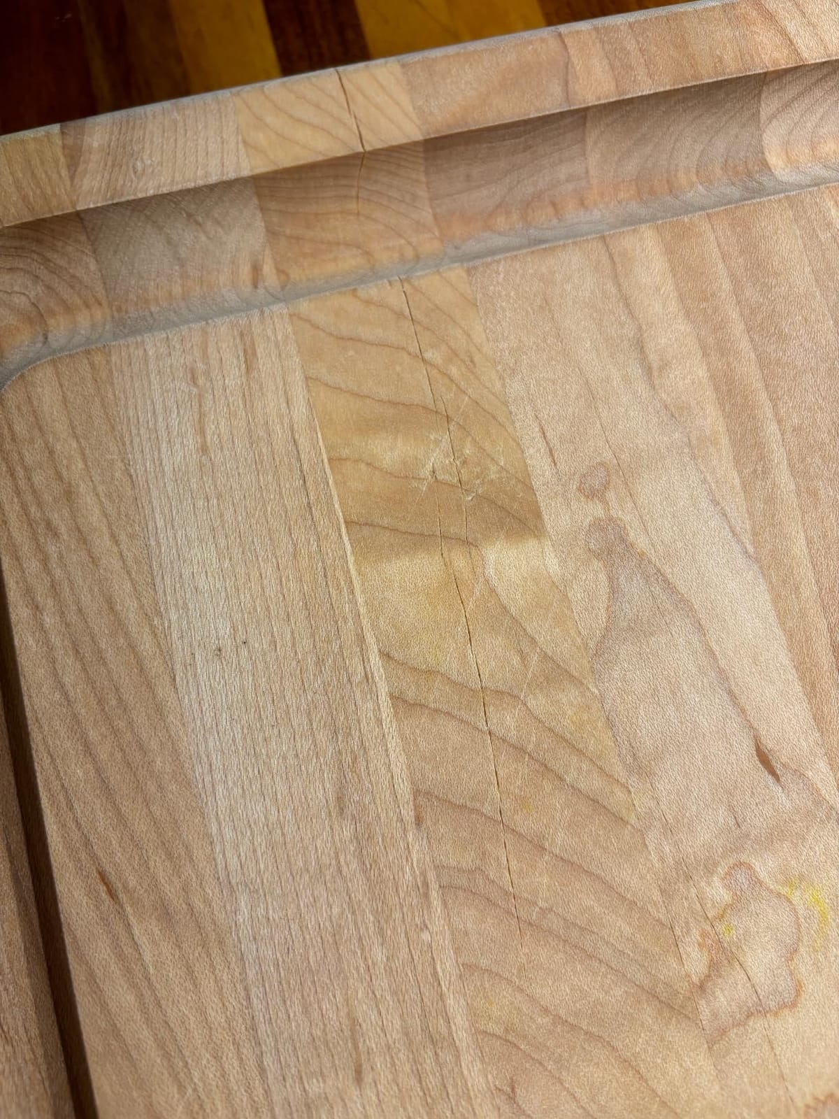 John Boos CB Series Rectangular Wooden Maple Cutting Board 20”x15” – 1.5” Thick, 12-lb Reversible Butcher Block with Juice Groove, Edge-Grain & Finger Grips – Made in the USA customer photo 1