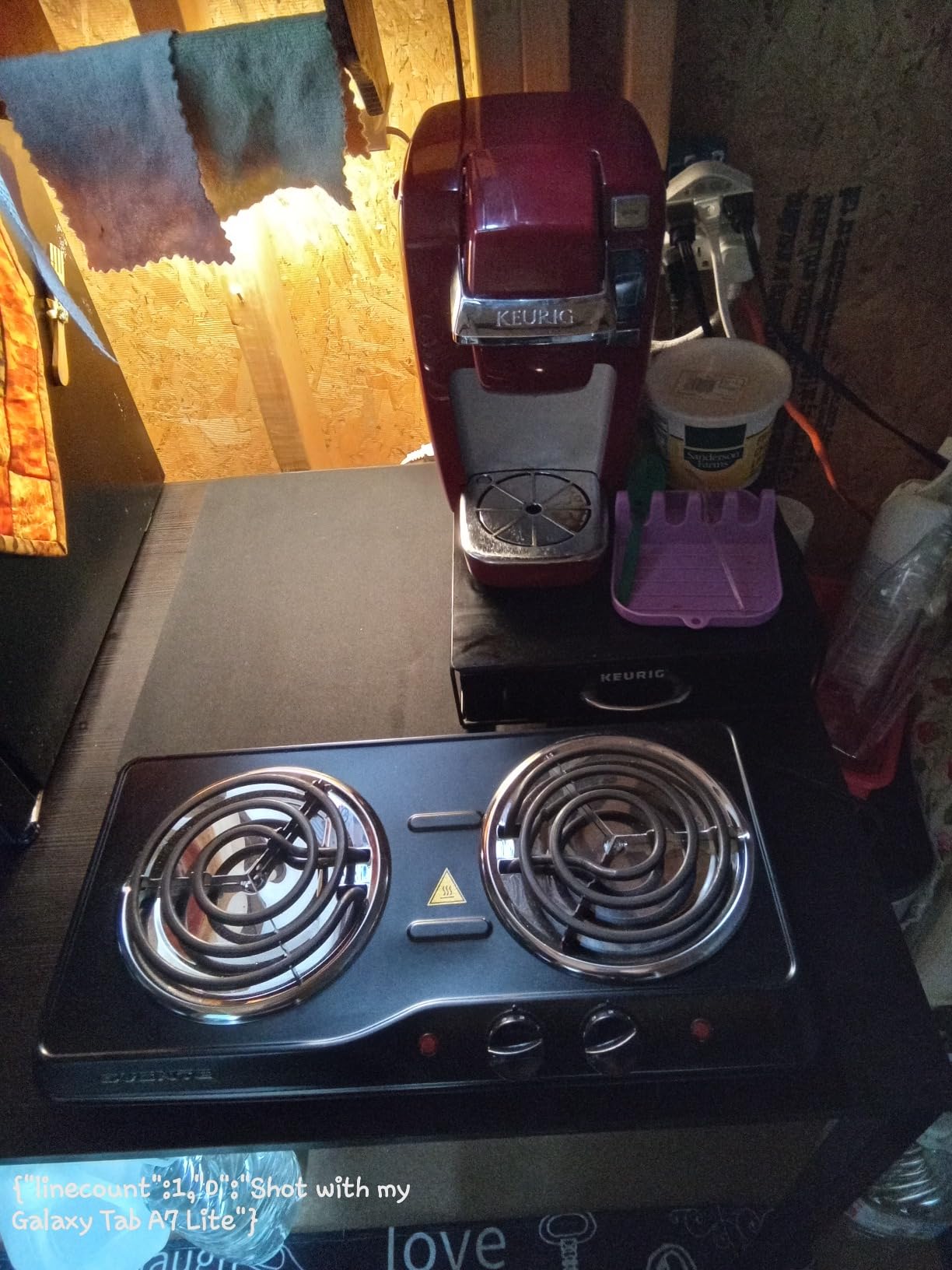 OVENTE Electric Double Burner, 1700W Coil Hot Plate, Black BGC102B customer photo 2