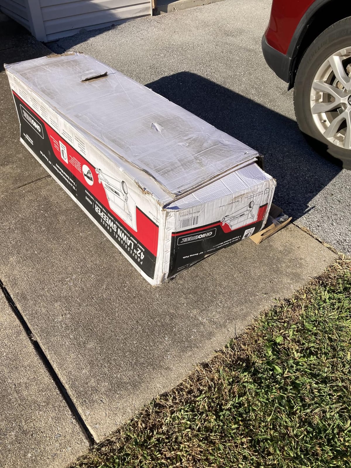 Ohio Steel 4222V2 Lawn Sweeper, 22 cu.ft, Gray customer photo 1