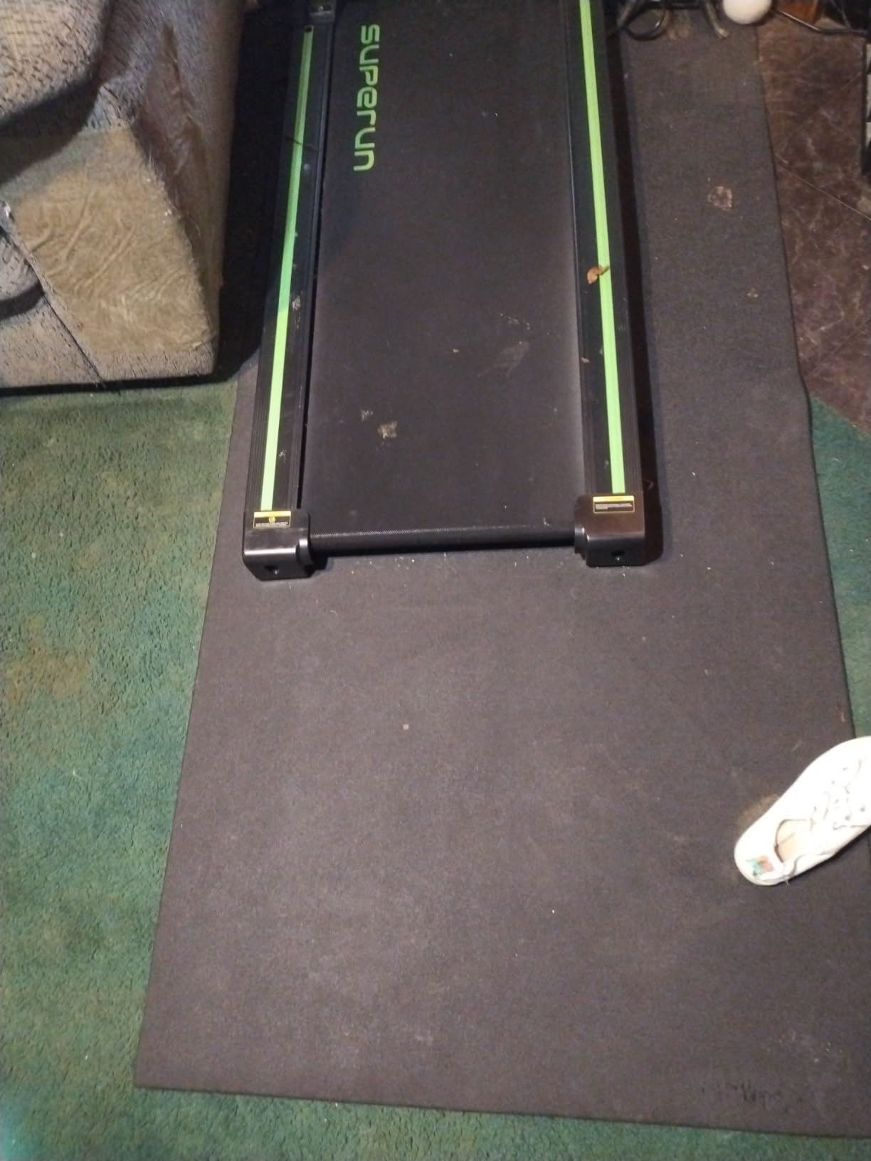 Fitvids High Density Home Gym Treadmill Exercise Bike Equipment Mat, 1/4