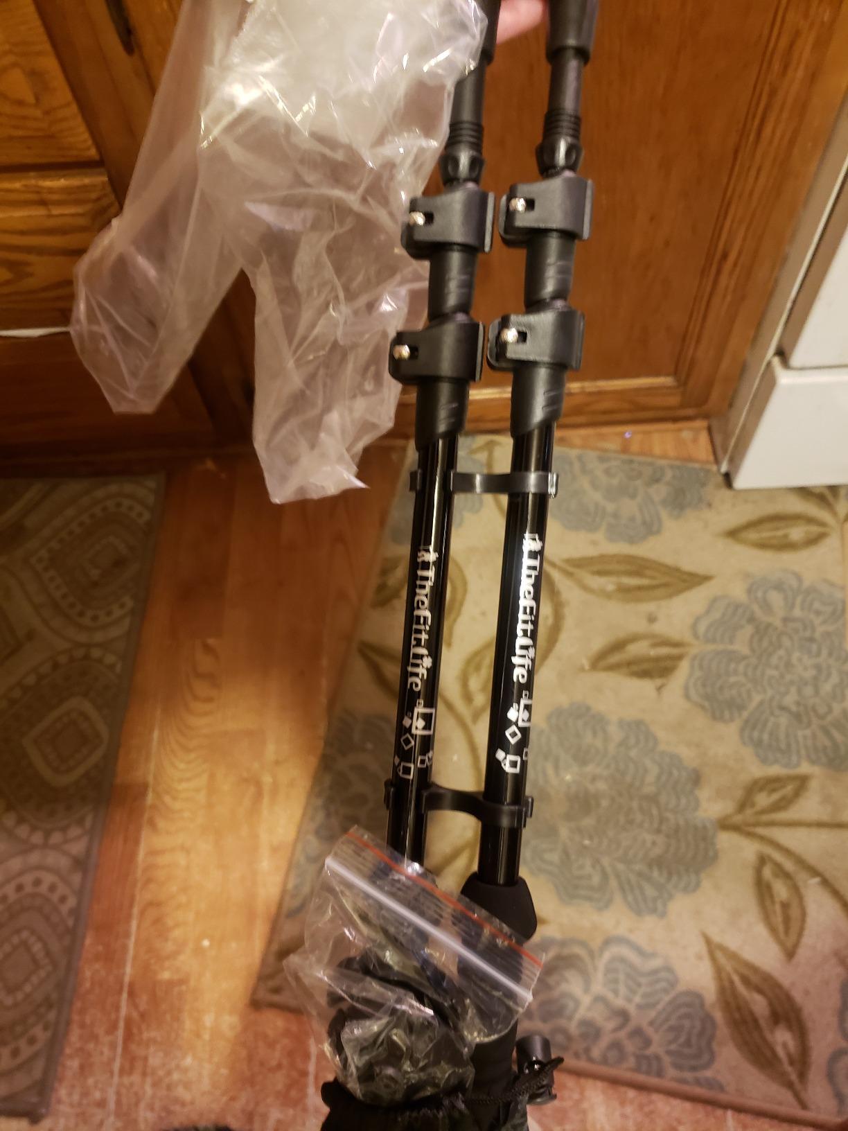 TheFitLife Carbon Fiber Trekking Poles Ultralight Walking Sticks for Hiking customer photo 1