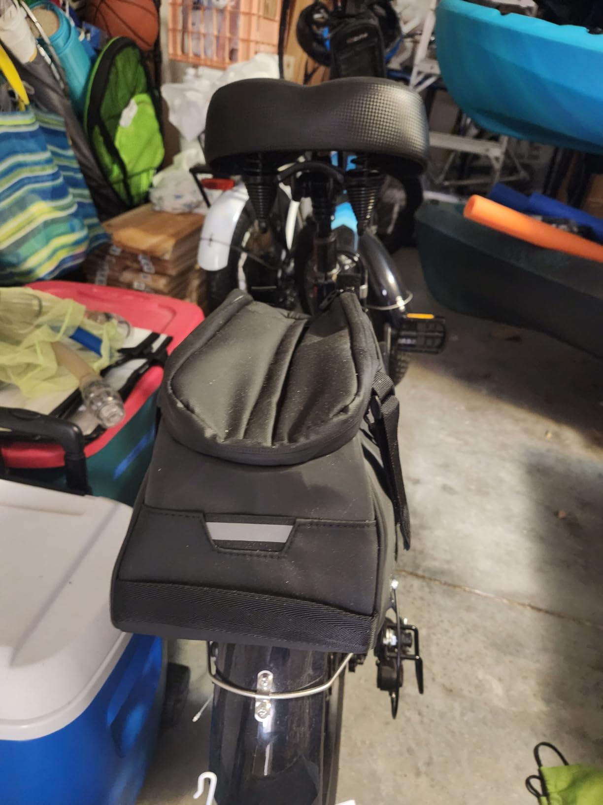 WOTOW Rear Bike Rack Bag, 8L Waterproof Bike Storage Saddle Bag for Bicycle customer photo 2