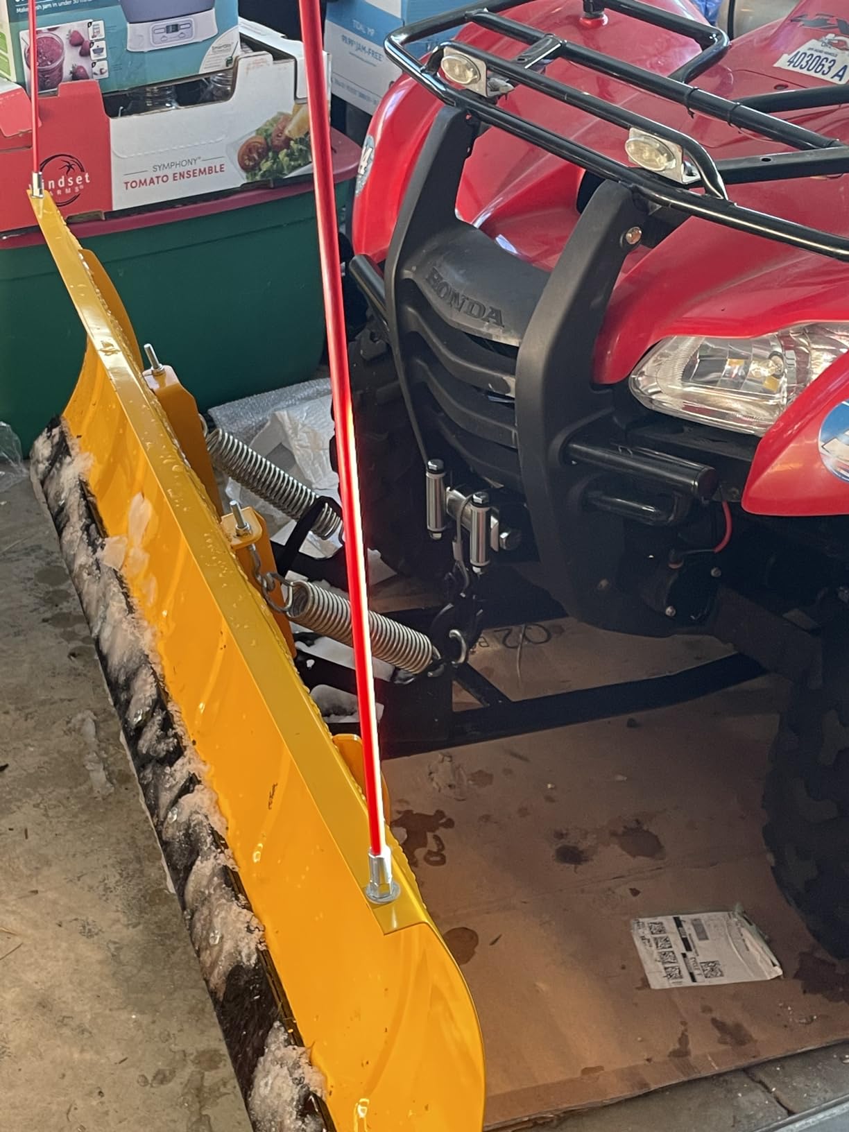 Massimo 60-Inch Universal ATV/UTV Snow Plow Kit – Steel Blade with Push Frame and Mount Plate, 5-Position Angle Adjustment customer photo 1