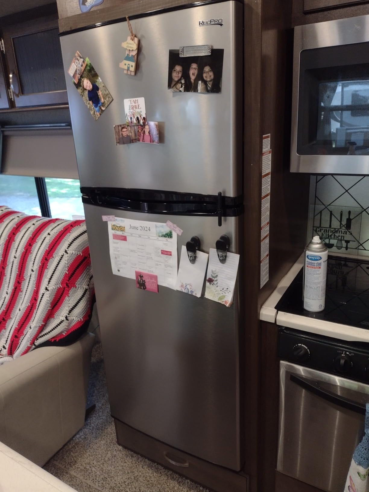 RecPro 10 Cu Ft 12V RV Refrigerator | Black | Frost-Free | Double Door customer photo 1