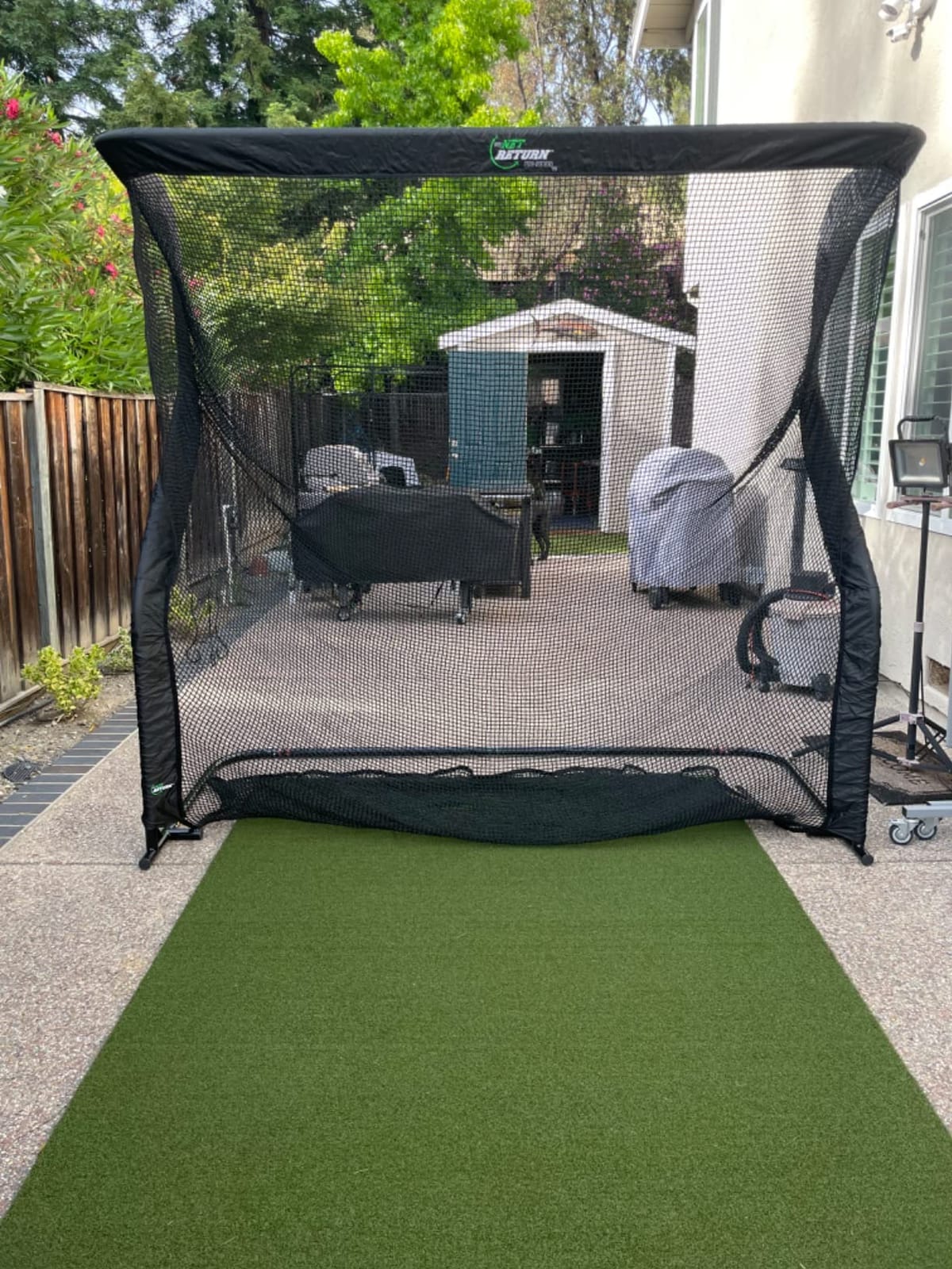 The Net Return Home/Pro Series Golf Net, Multi-Sport, 7x7 ft – 8x7.5 ft, Auto Ball Return, Portable for Indoor/Outdoor customer photo 1