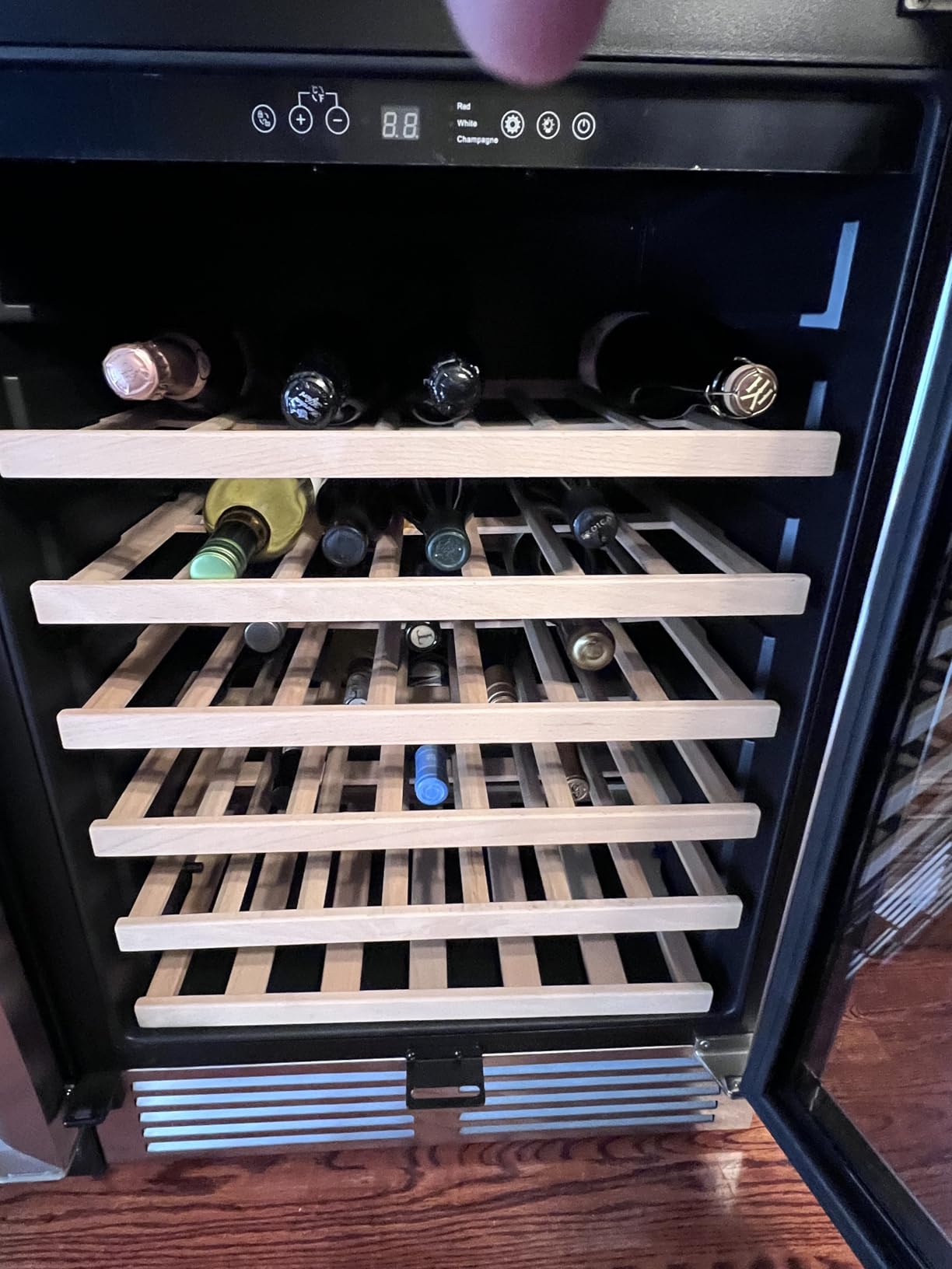 BODEGA 24 Inch wine cooler,under counter wine fridge 52 Bottles with WIFI APP Control Fits Champagne,red, Rose, Built in or Freestanding wine cooler refrigerator for Home Office Bar. customer photo 2