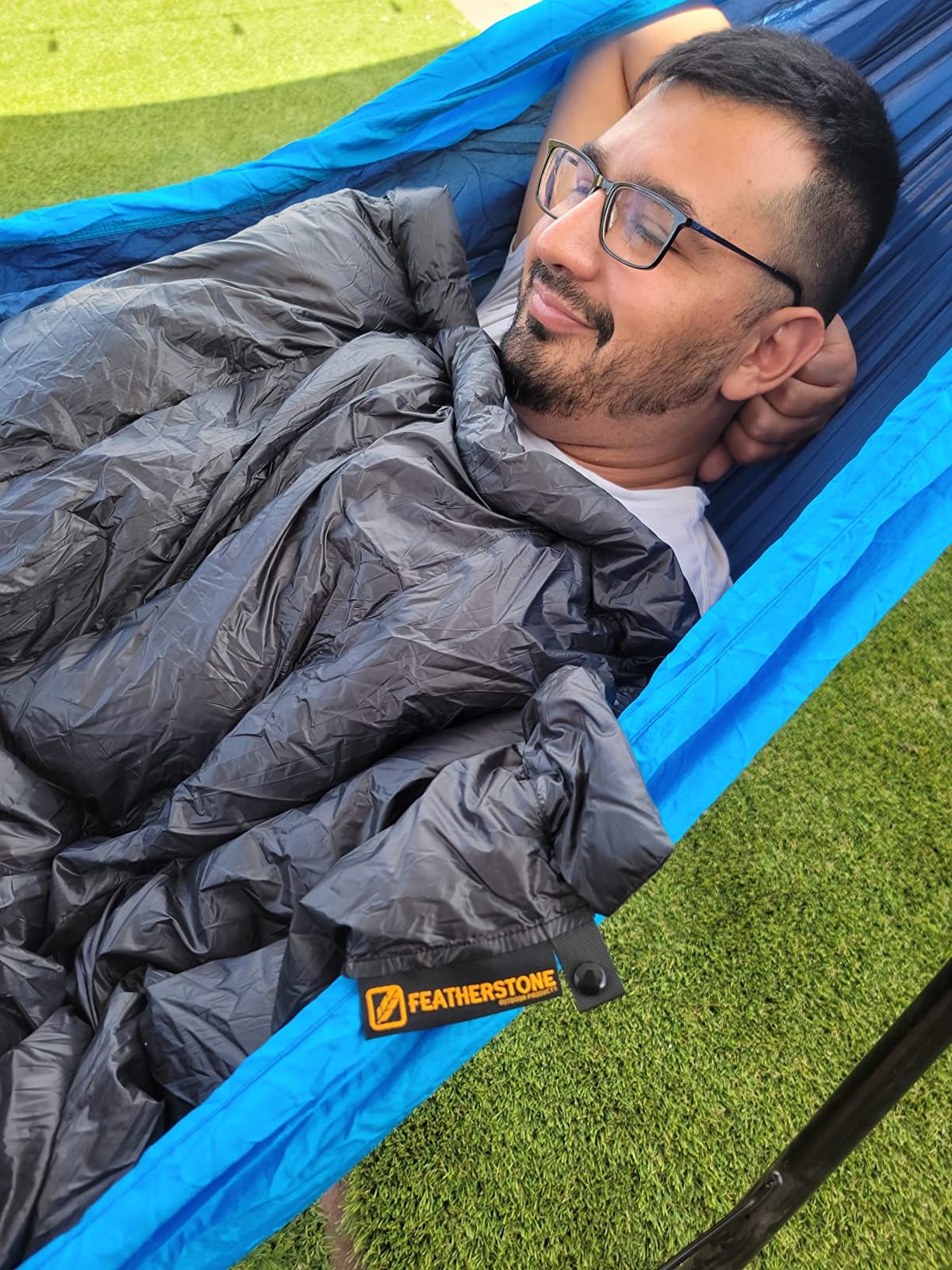 Featherstone Moondance 25 850 Fill Power Down Top Quilt Mummy Sleeping Bag Alternative for Ultralight Backpacking Camping and Thru-Hiking… customer photo 1
