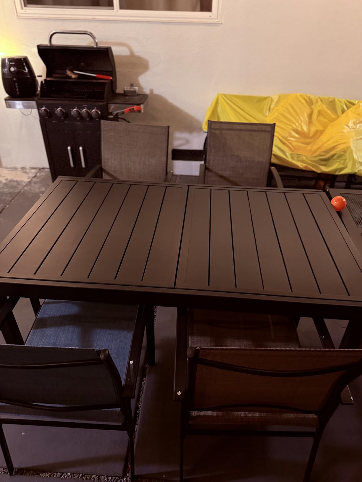 Sophia & William Outdoor Expandable Table for 6-8, Large Metal Dining Table customer photo 1