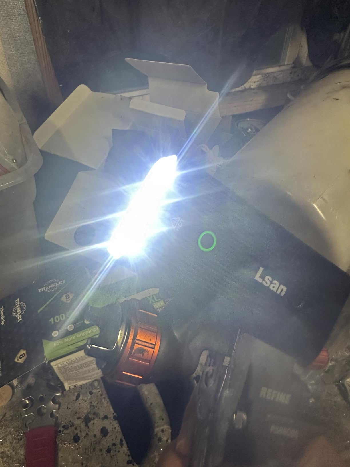 1200 Lumens Bike Lights for Night Riding,Super Bright Bike Lights Front and Back,USB Rechargeable Bicycle Light,3 LED Bike Headlight with Power Bank Function,IPX5 Waterproof,3+5 Light Modes customer photo 2