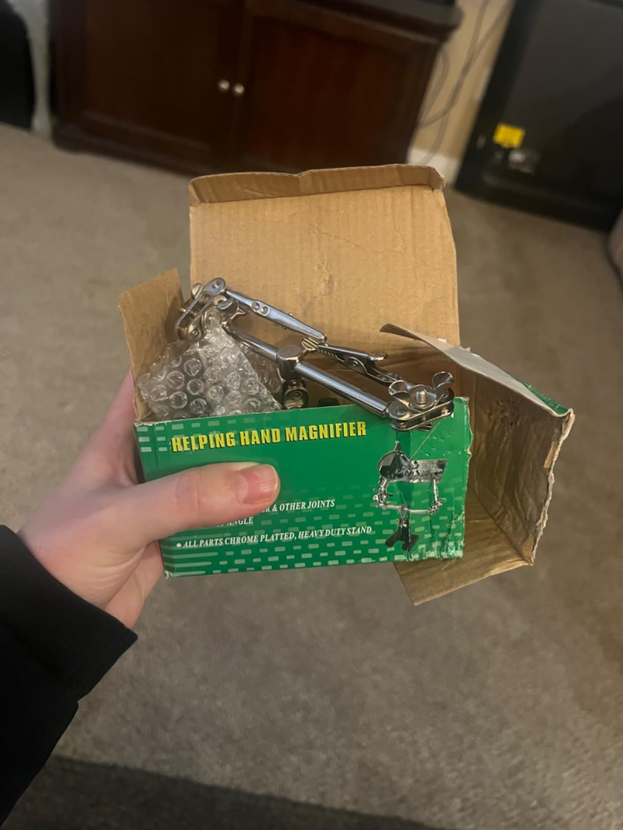 3.5X12X Helping Hands Soldering Station with LED Light & Alligator Clips customer photo 1