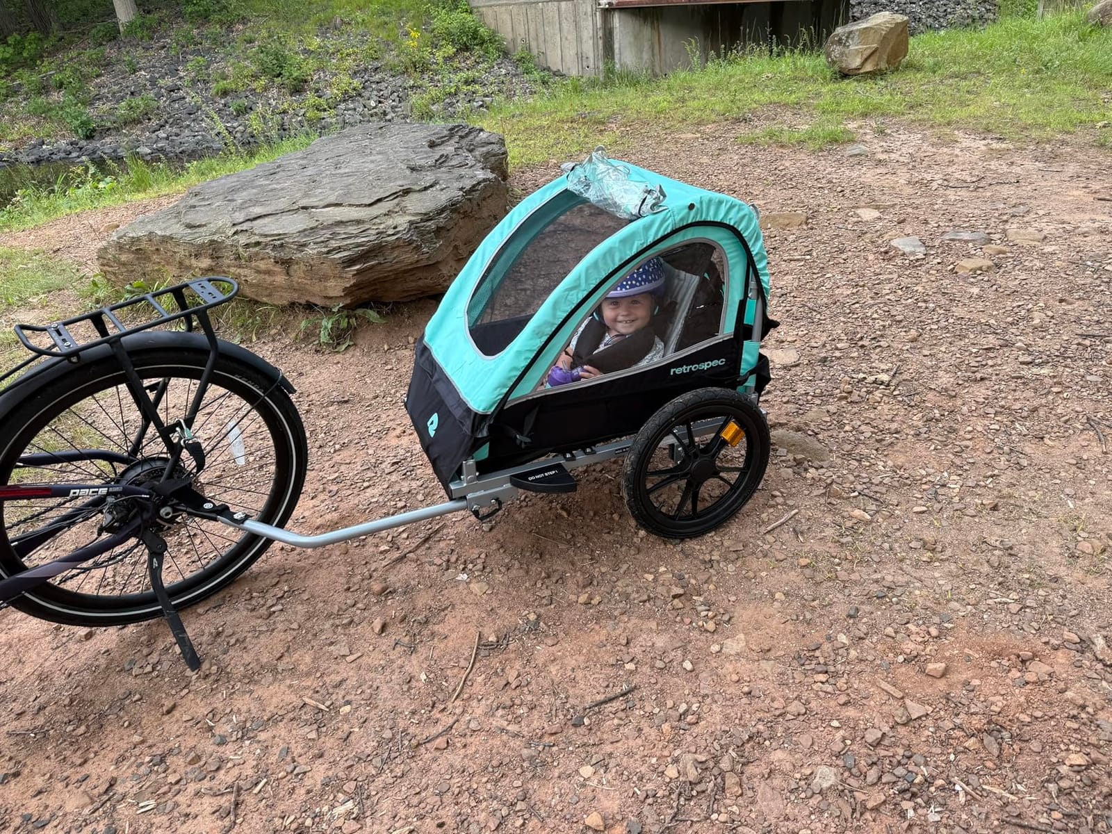 Retrospec Rover Kids Bicycle Trailer Single and Double Passenger Children’s Foldable customer photo 1