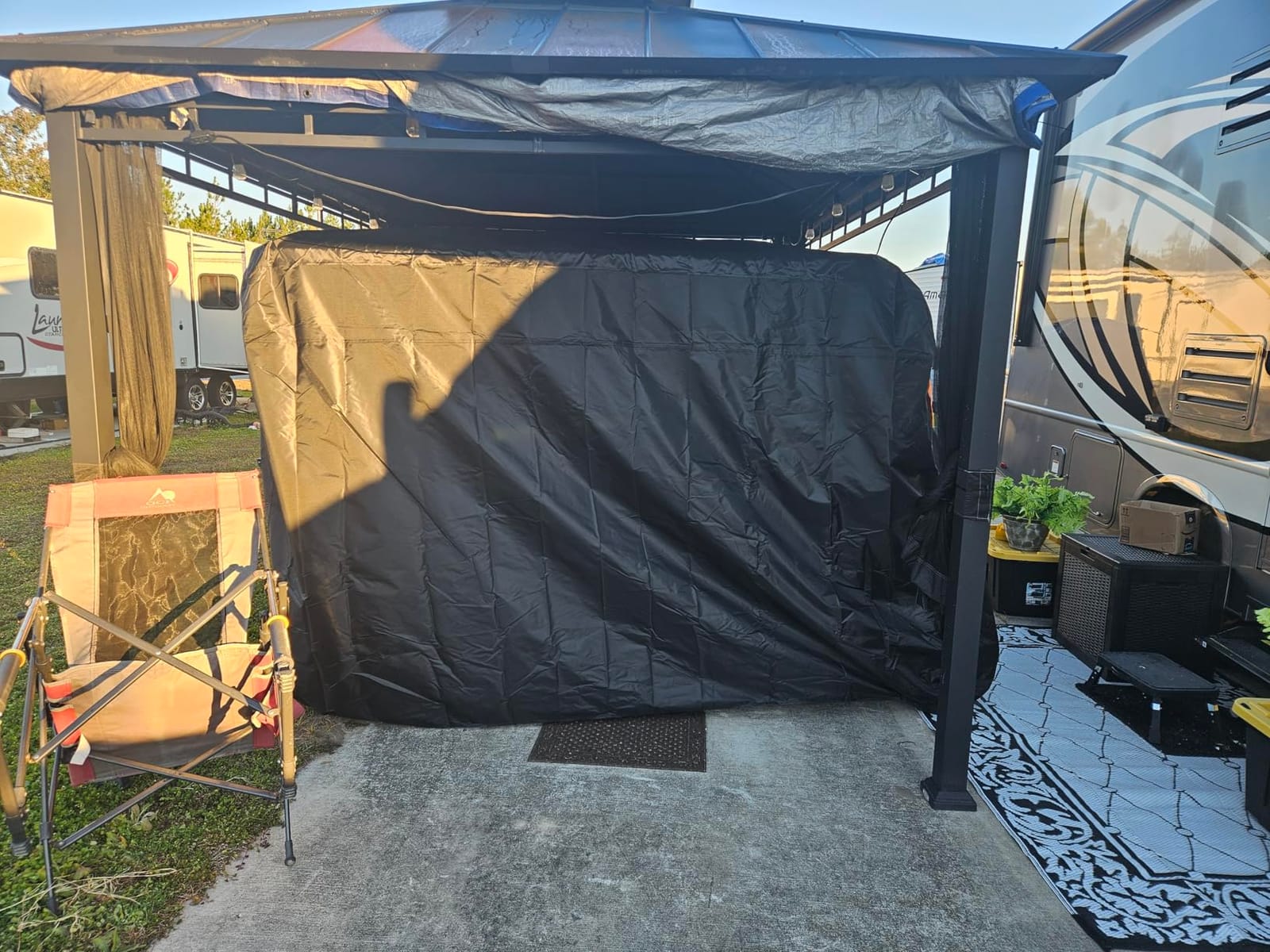 Golf Cart Cover 2/4/6 Passenger Golf Cart Covers Extended Roof Waterproof Outdoor,Durable Weatherproof,Compatible with Club Car, EZGO, Yamaha, Cushman, Evolution, Star,Tomberlin customer photo 2