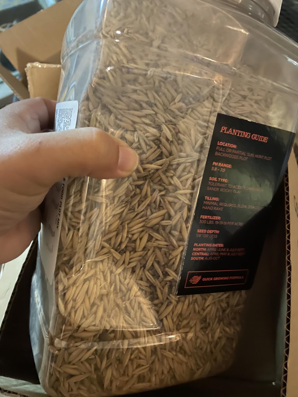 Domain Outdoor No BS Deer Food Plot Seed for Deer, Forage Oats, Clover, Forage Rape, Chicory, Radish, Finally a No Till Mix with Zero Fillers, No Heavy Equipment Required, 1/4 Acre customer photo 2