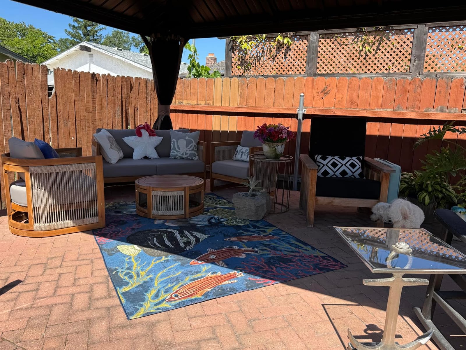 Kozyard Alexander 10' x 12' Hardtop Gazebo, Aluminum Frame customer photo 2