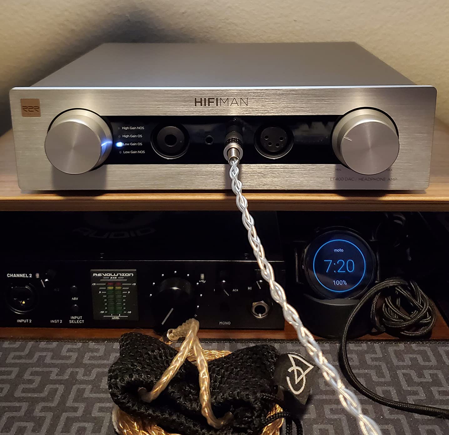 HIFIMAN EF400 Desktop Balanced Headphone DAC& Amplifier with Himalaya R2R DAC, 3.5/4.4/6.35mm Output for Home Audio customer photo 1