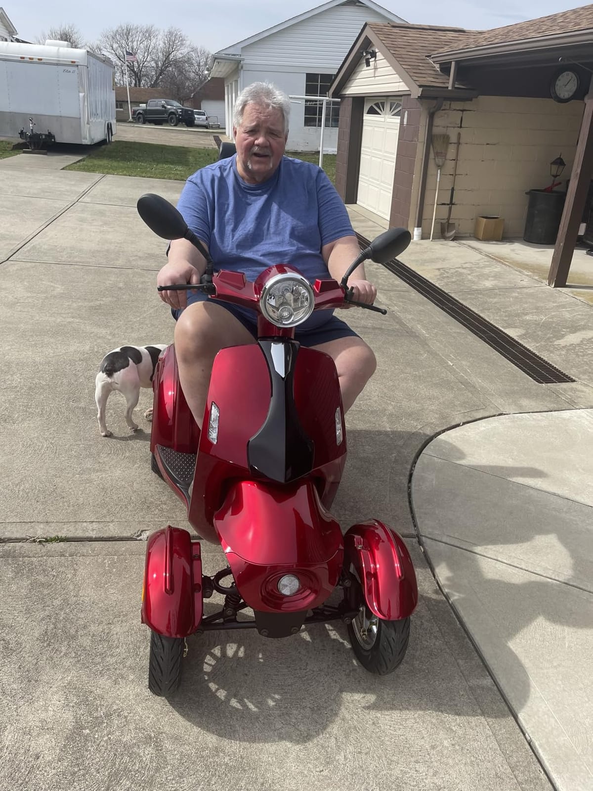 Heavy Duty 4 Wheel Mobility Scooters for Seniors & Adults 500lbs Capacity - Electric Powered Chair - 1000W All Terrain Fast Mobility Scooter for Travel w/Long Range Battery Remote Key customer photo 1