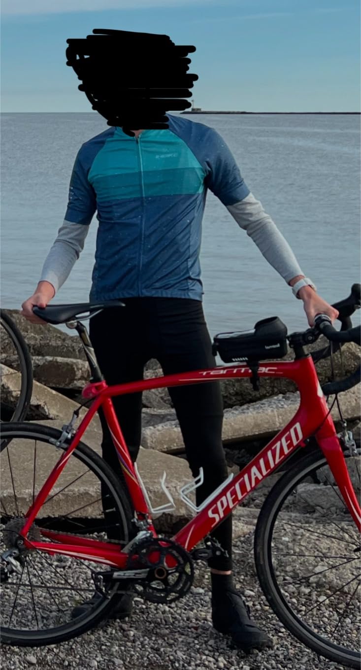 INBIKE Mens Cycling Jersey 3 Rear Pockets Moisture Wicking Short Sleeve Quick Dry Reflective Biking Shirts customer photo 1