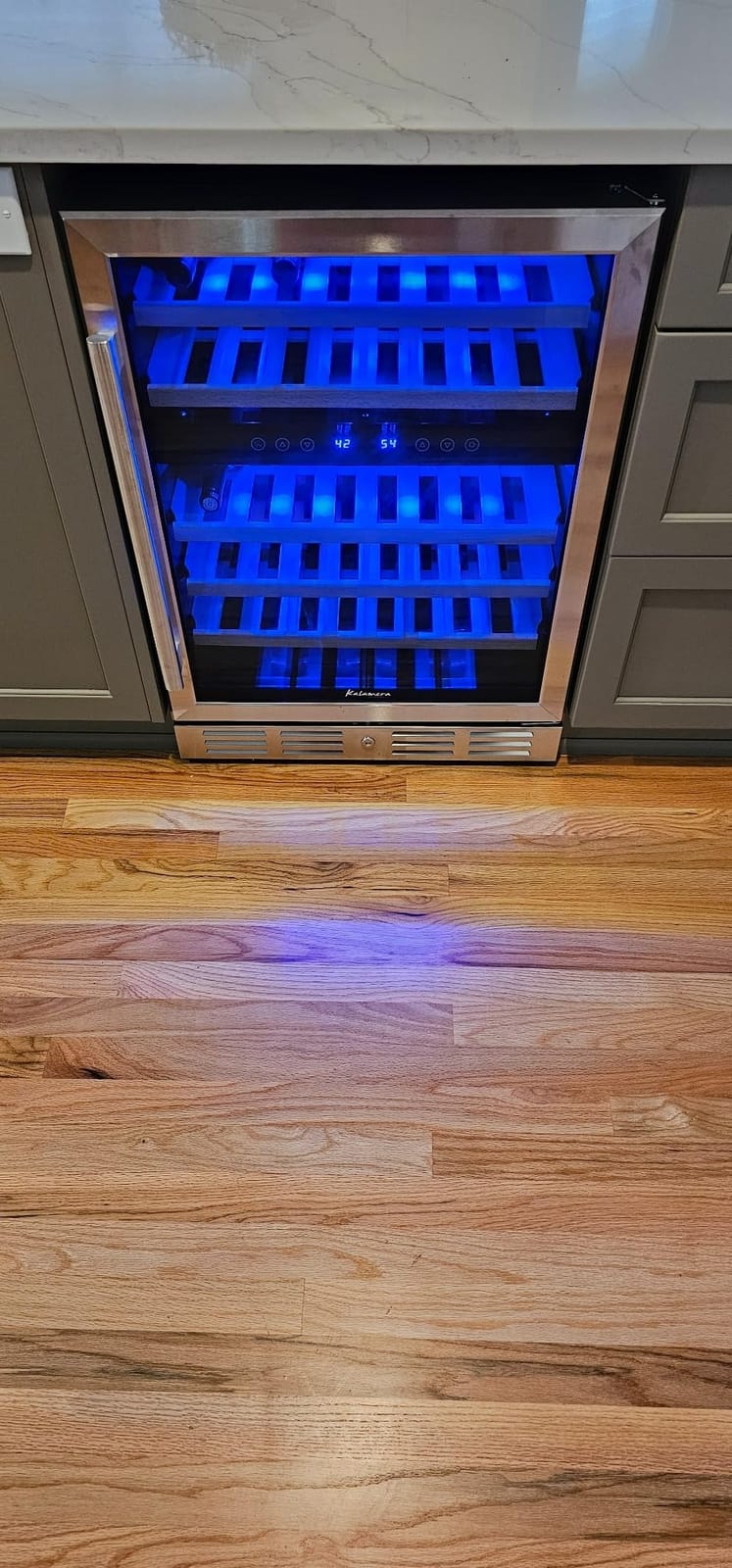 Kalamera 24 inch Wine Cooler, 37 Bottle Dual Zone Built-in or Freestanding customer photo 2